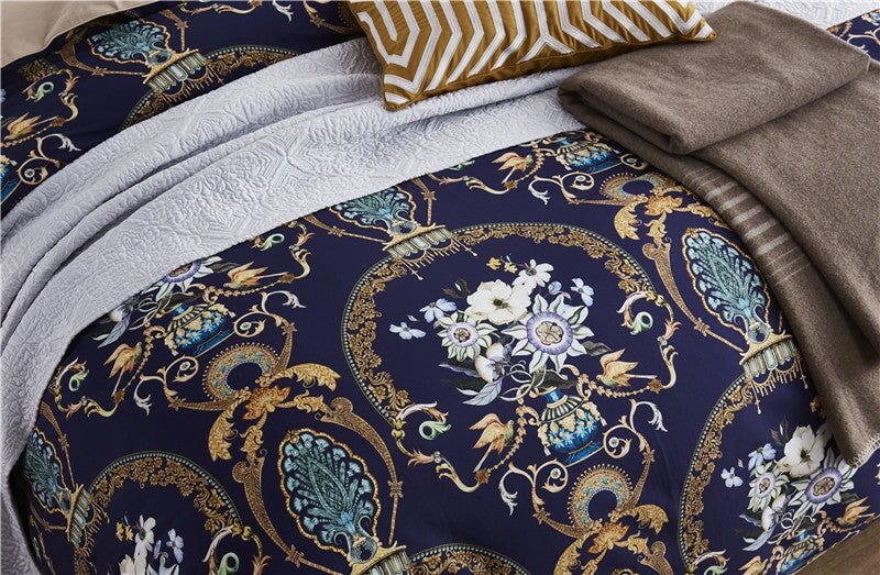 Canterbury Duvet Cover Set (Egyptian Cotton, 500TC) - Duvet Covers