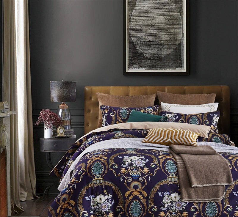 Canterbury Duvet Cover Set (Egyptian Cotton, 500TC) - Duvet Covers