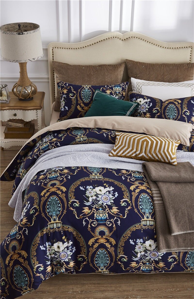 Canterbury Duvet Cover Set (Egyptian Cotton, 500TC) - Duvet Covers