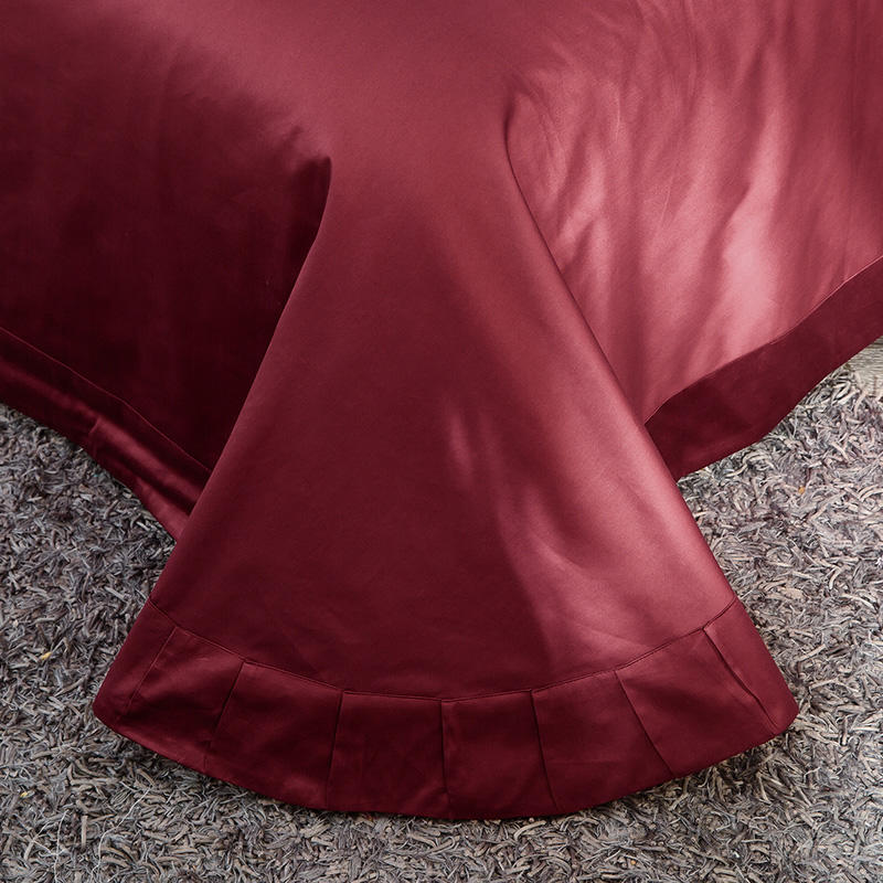 Cassandra Bordeaux 1000 TC Luxury Egyptian Cotton Duvet Cover Set - Duvet Covers