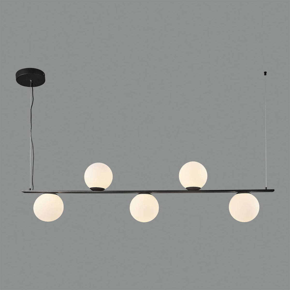 Ceiling Lamp Kin / Metal & Opal Glass