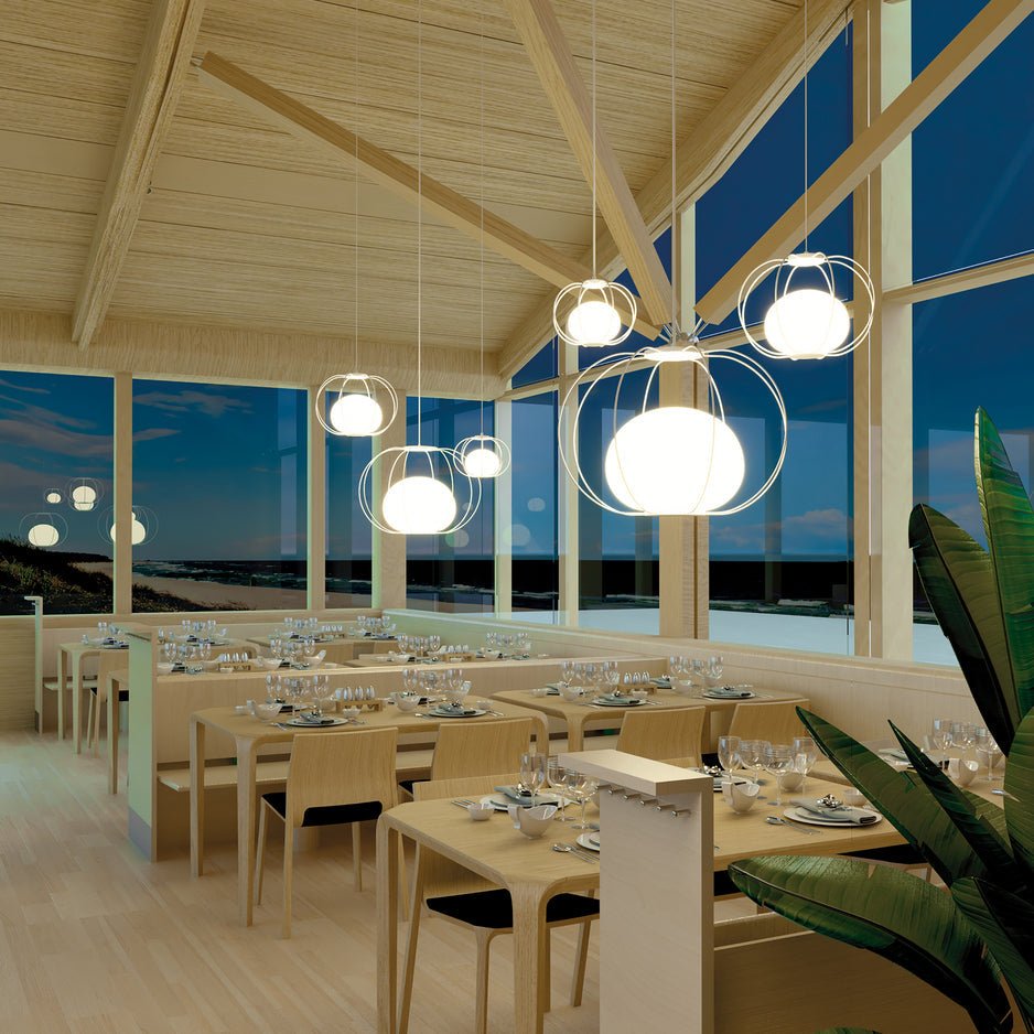 Ceiling Lamp Marina / Opal Glass & Metal - Ceiling Lamp