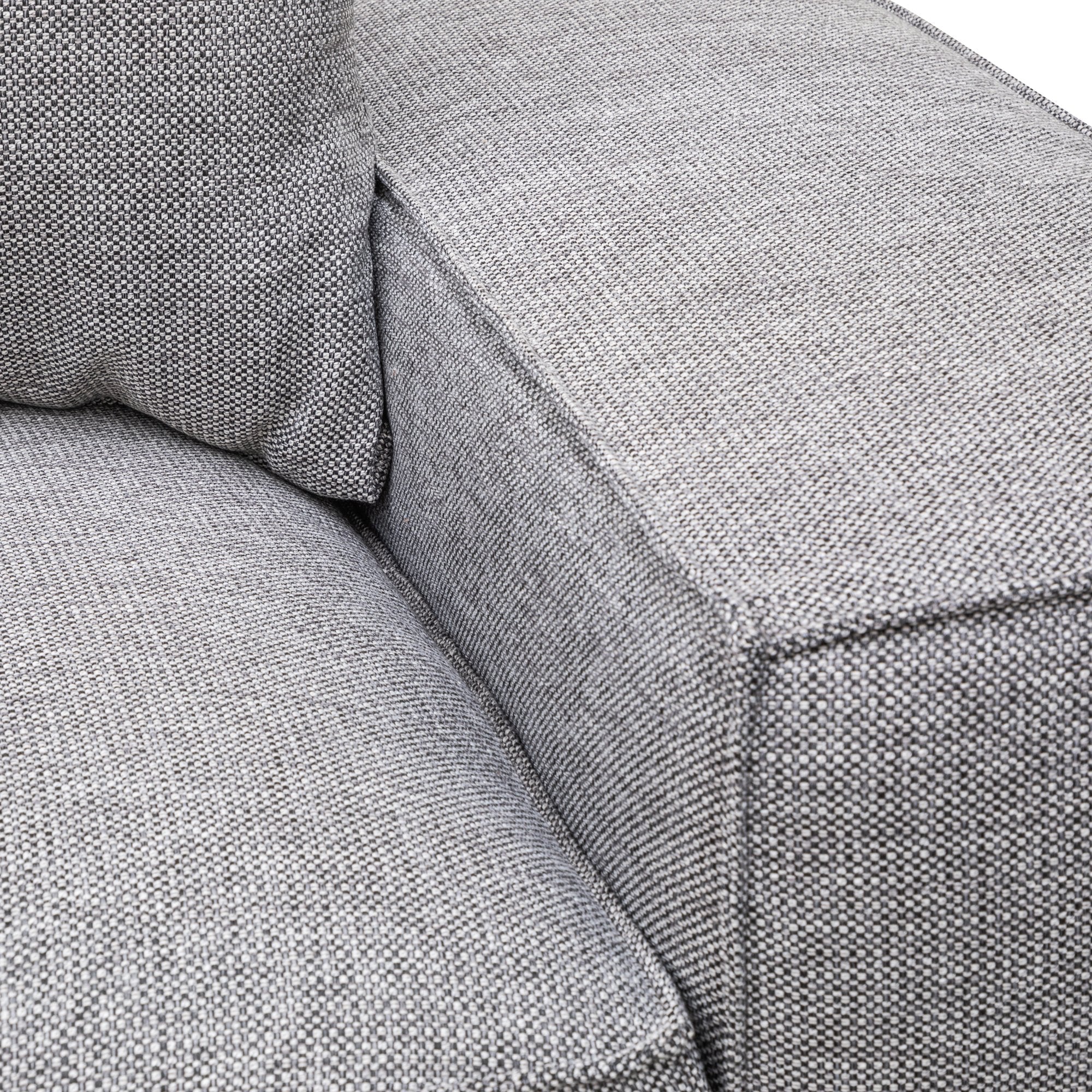Charles 3S Left Chaise Sofa - Graphite Grey - Sofas