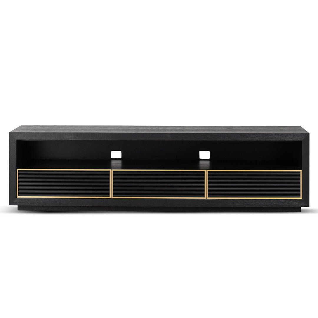 Chloe TV Stand - Textured Espresso Black - TV Units