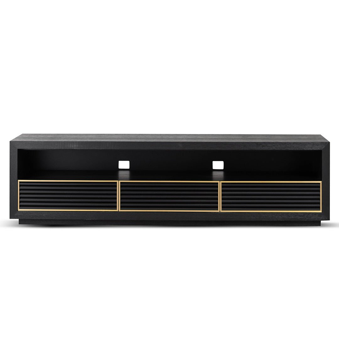 Chloe TV Stand - Textured Espresso Black - TV Units