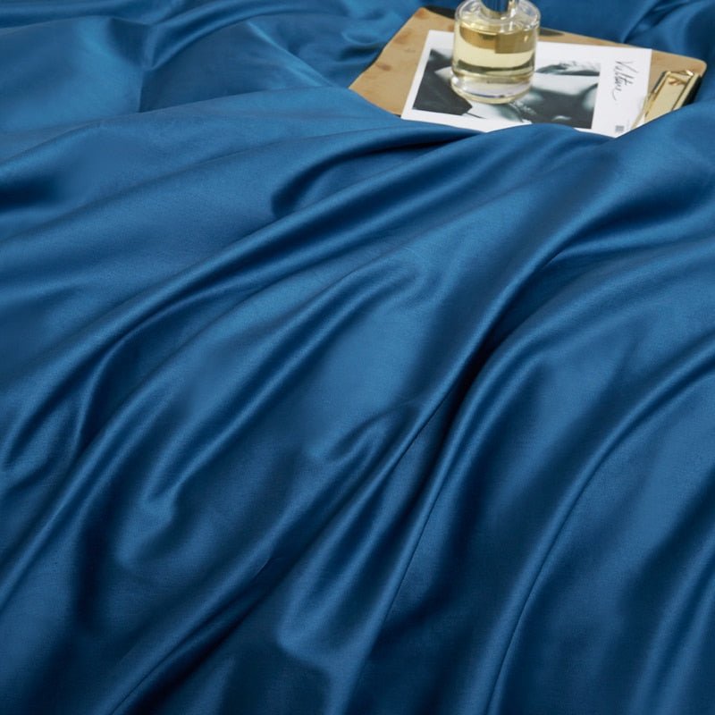 Core Egyptian Cotton Bedding Set (Marine Blue) - Duvet Covers
