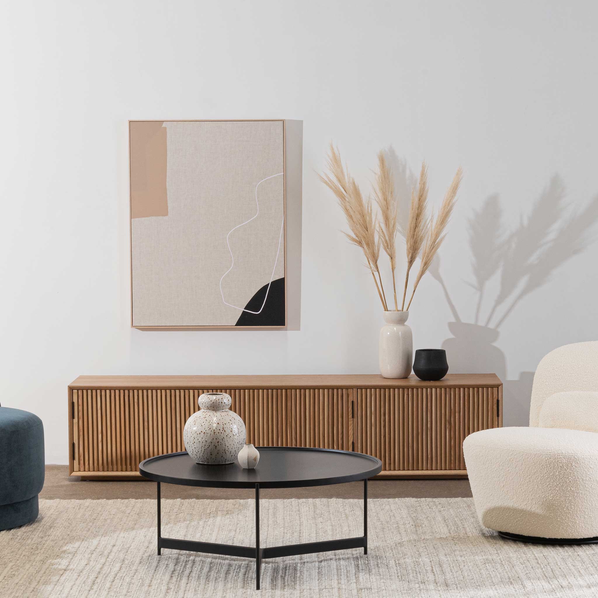 Delilah Wooden TV Entertainment Unit - Natural Ash - TV Units