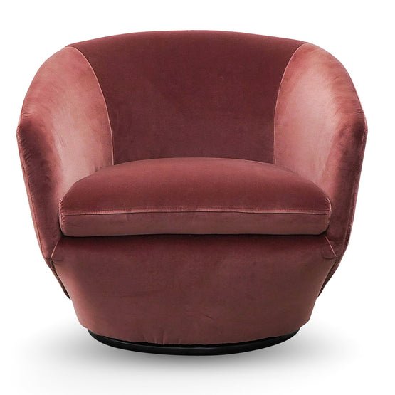 Donna Lounge Chair - Blood Orange Velvet - Armchairs