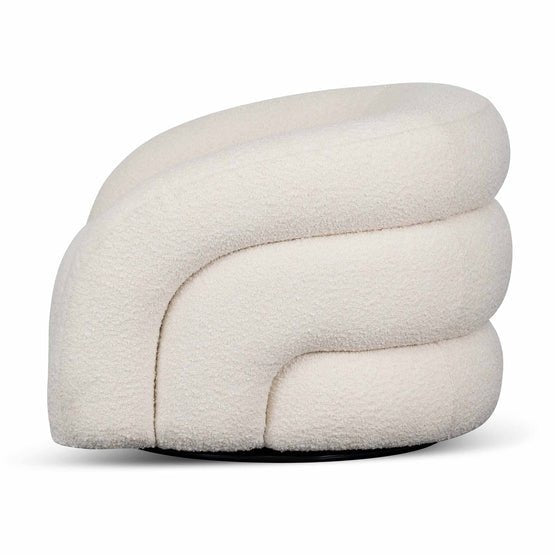 Donovan Armchair - Ivory White Boucle - Armchairs