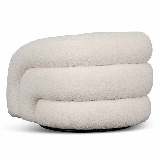 Donovan Armchair - Ivory White Boucle - Armchairs