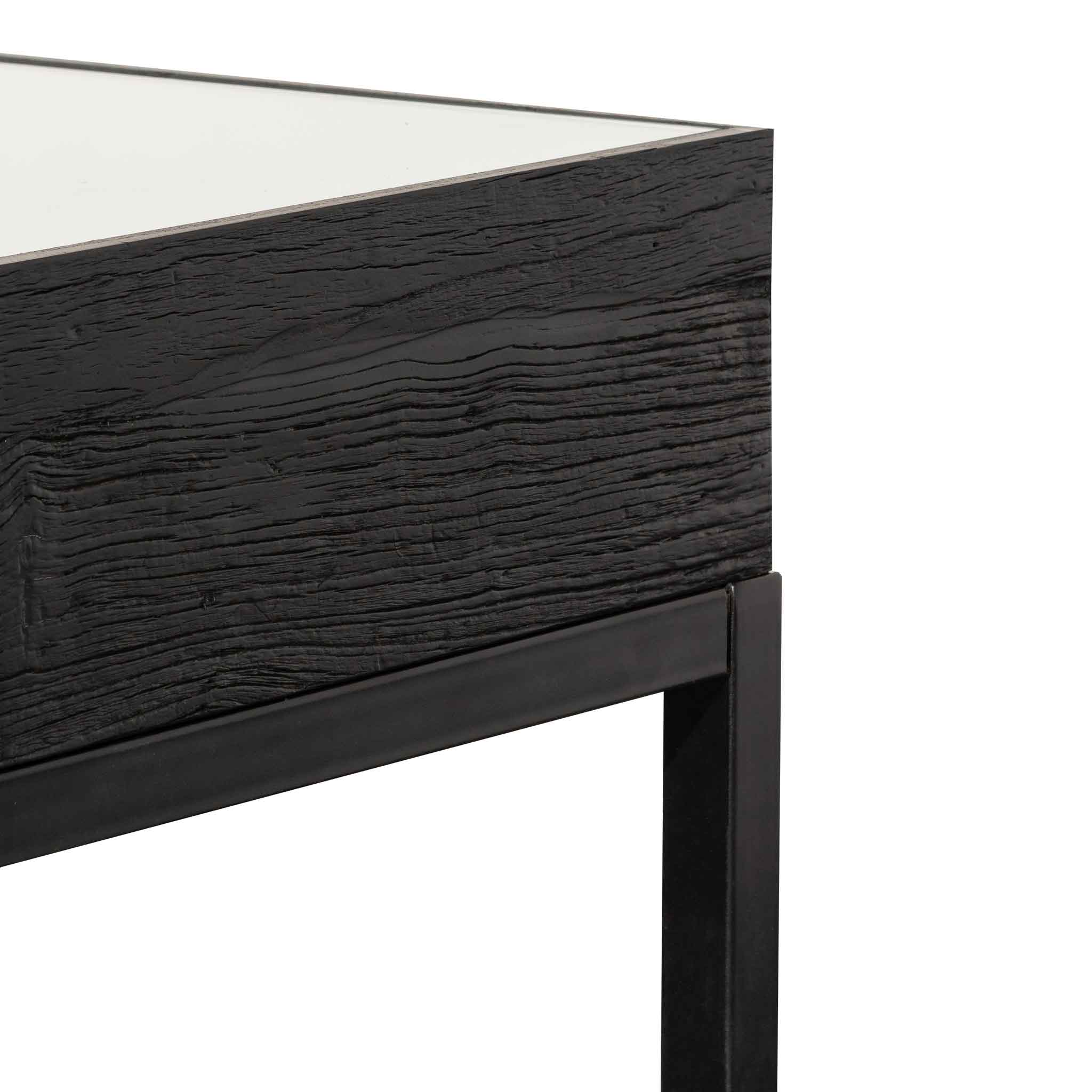 Elias Reclaimed Console Table - Black - Console