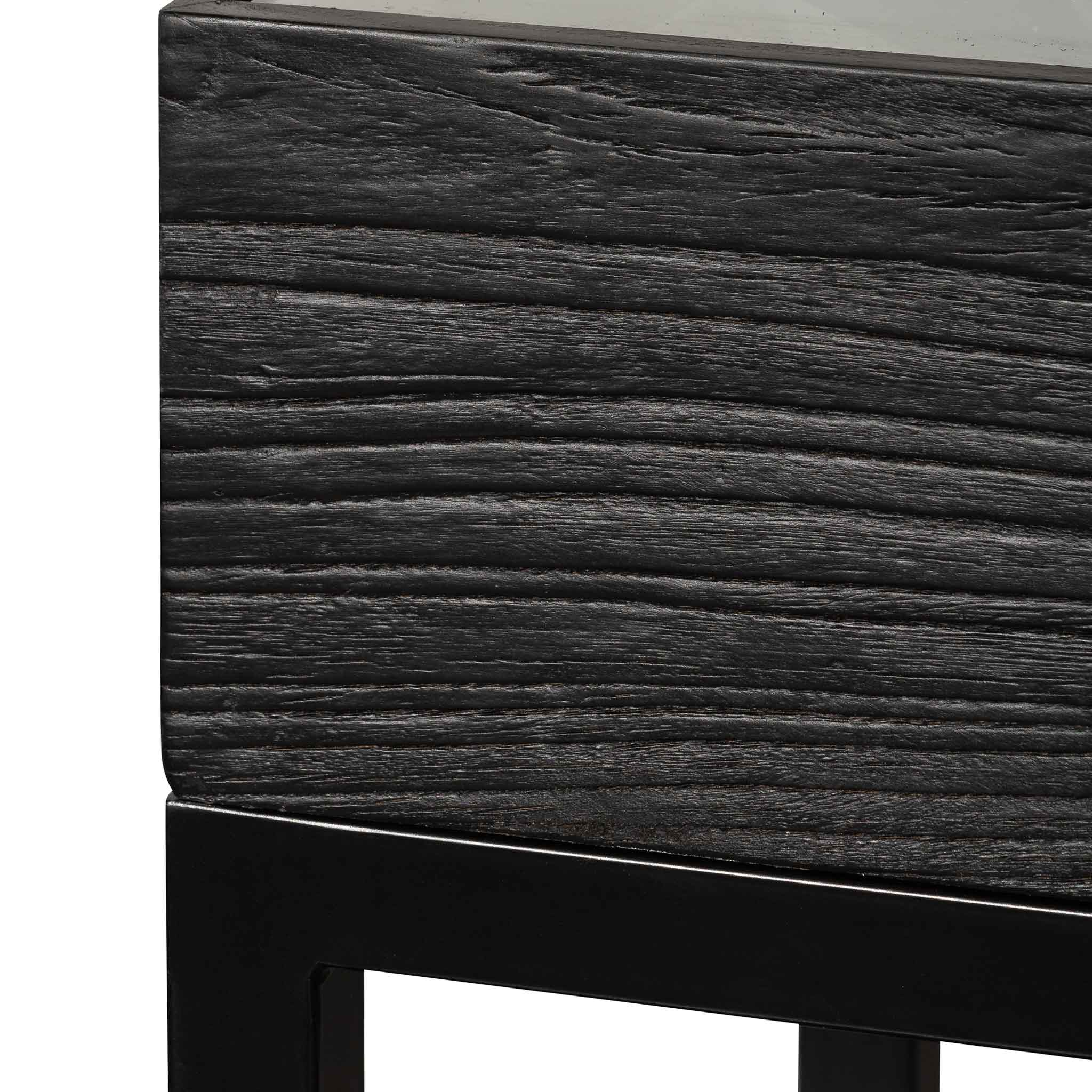 Elias Reclaimed Console Table - Black - Console