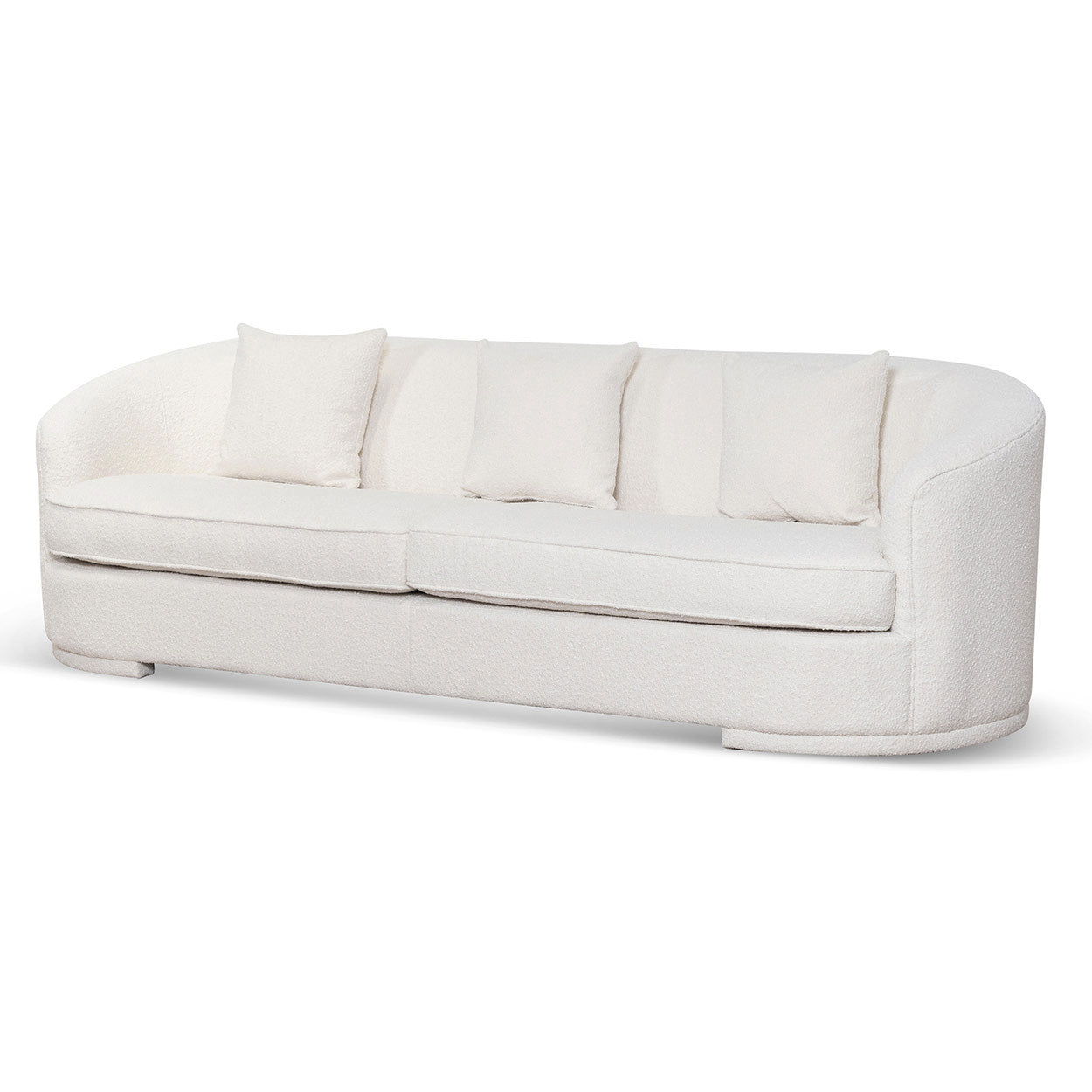 Elijah 4S Sofa - Ivory White Boucle - Sofas