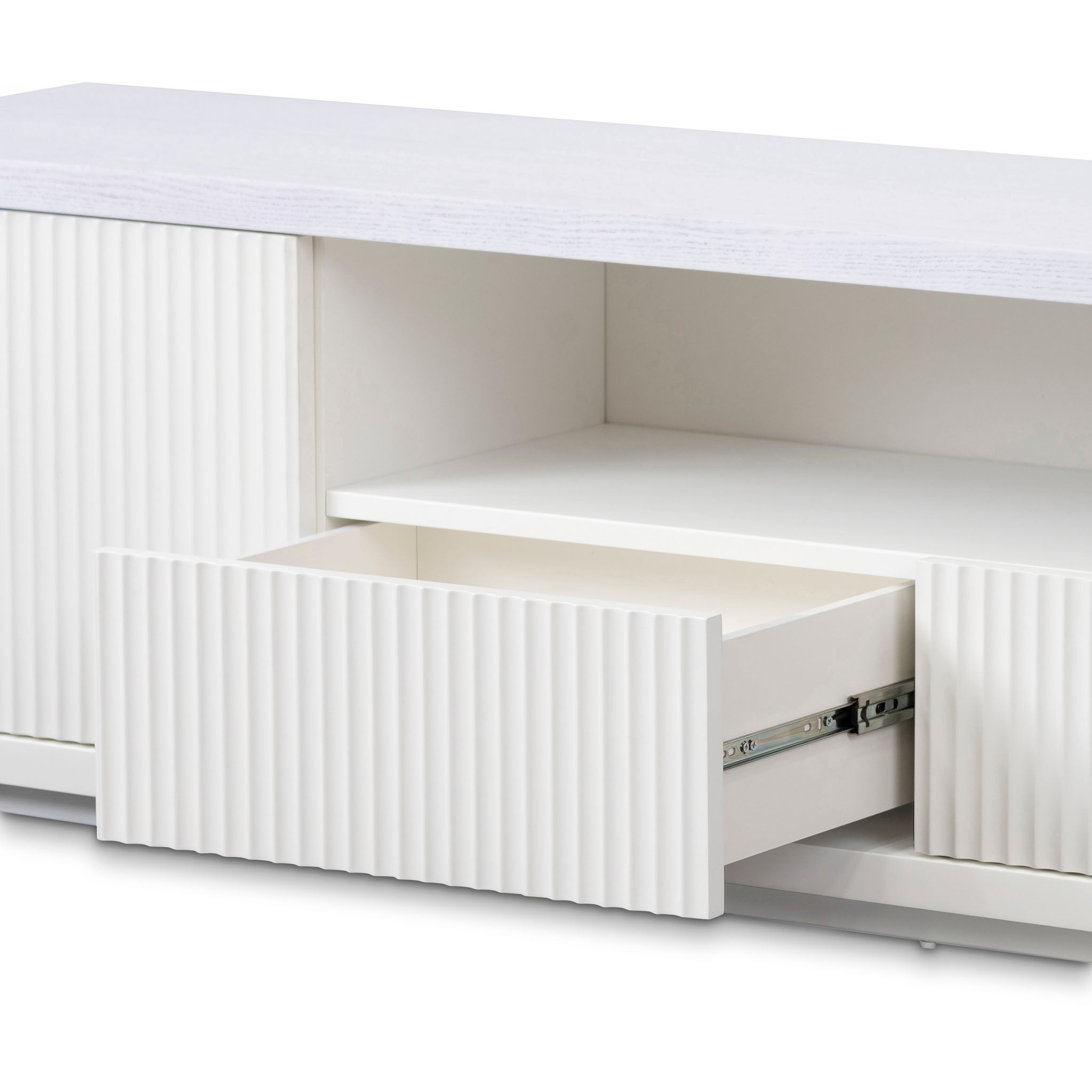 Elise Veneer Top Entertainment TV Stand - Two-Tone White - TV Units