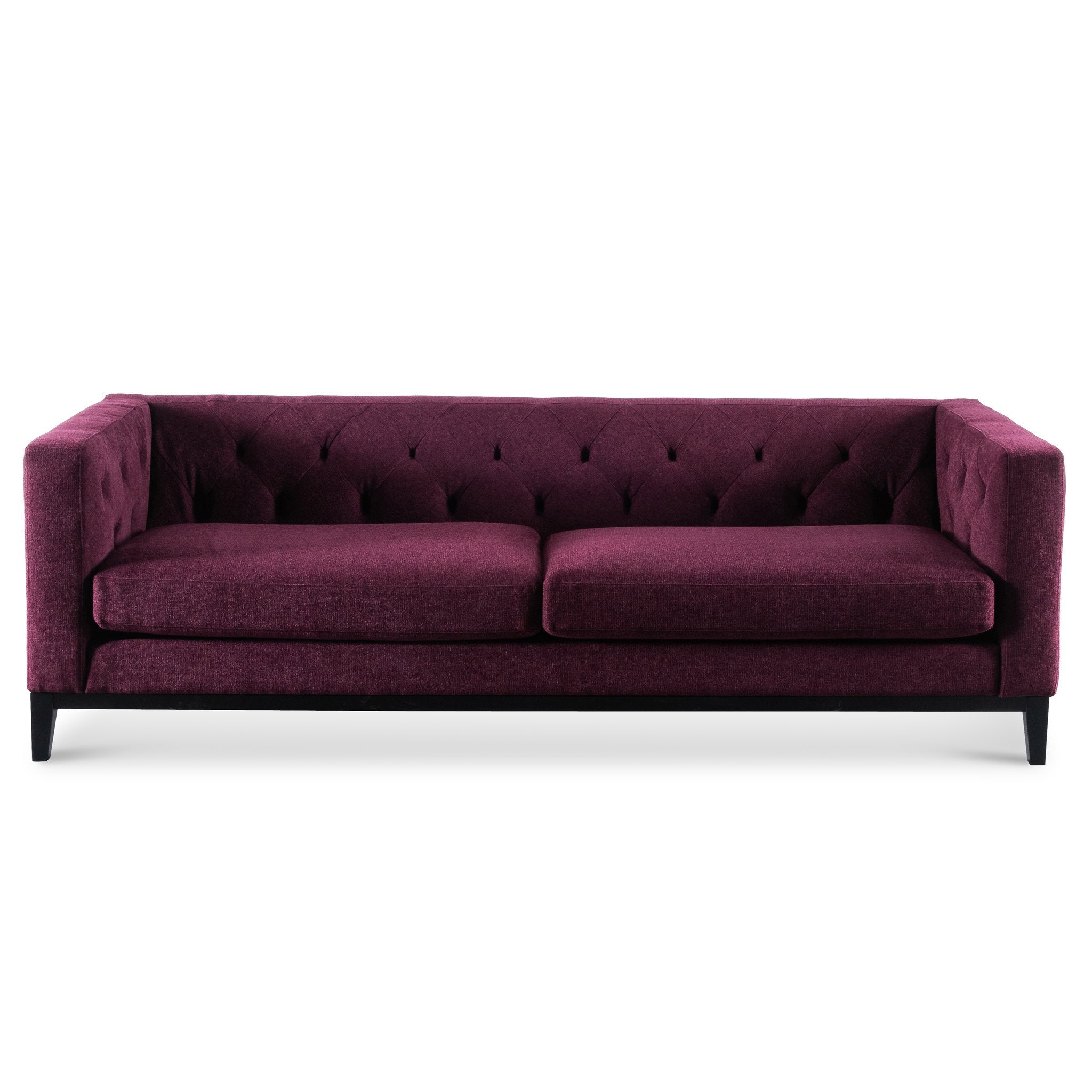 Elizabeth 3S Sofa - Deep Burgundy - Sofas