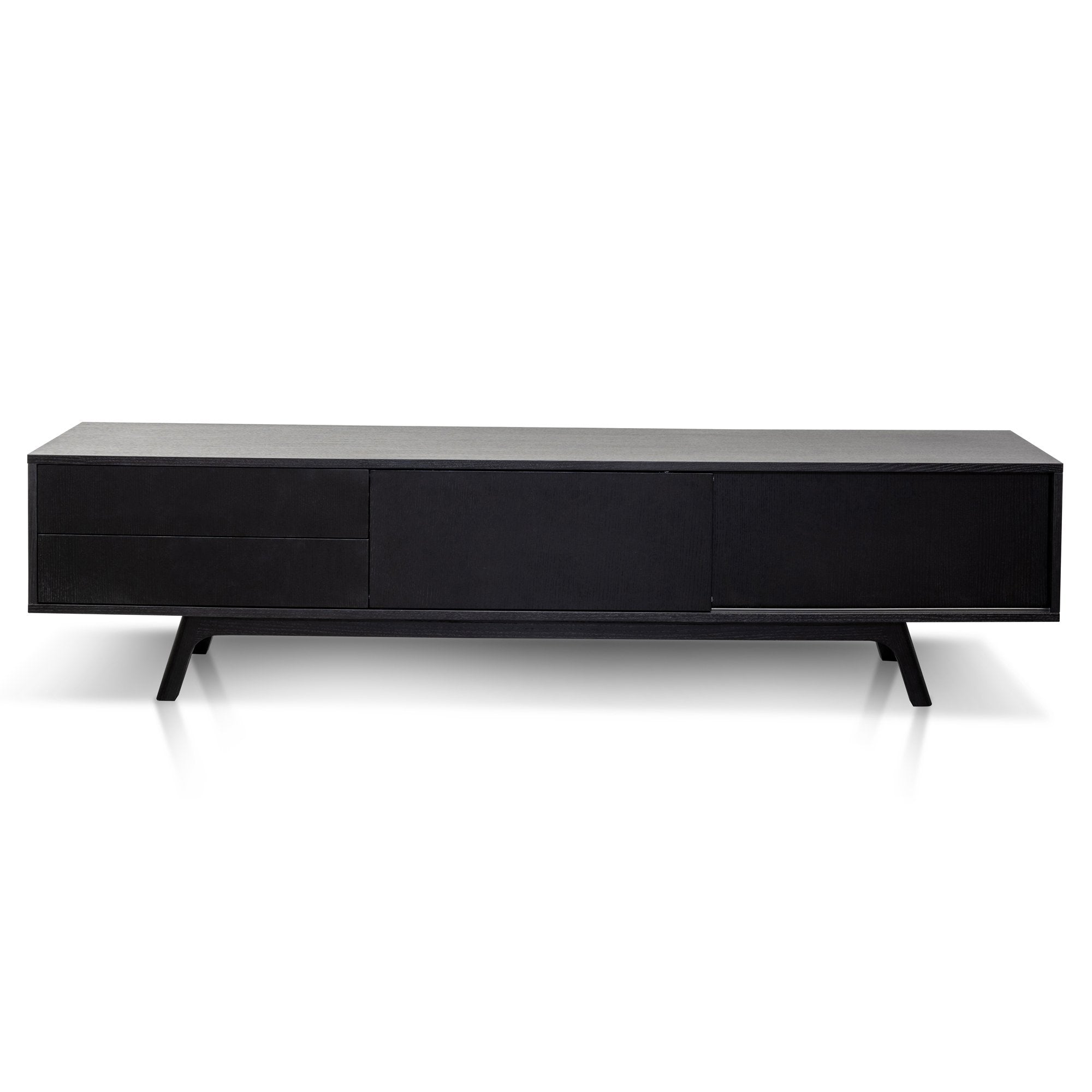 Emma Wooden TV Stand - Full Black - TV Units