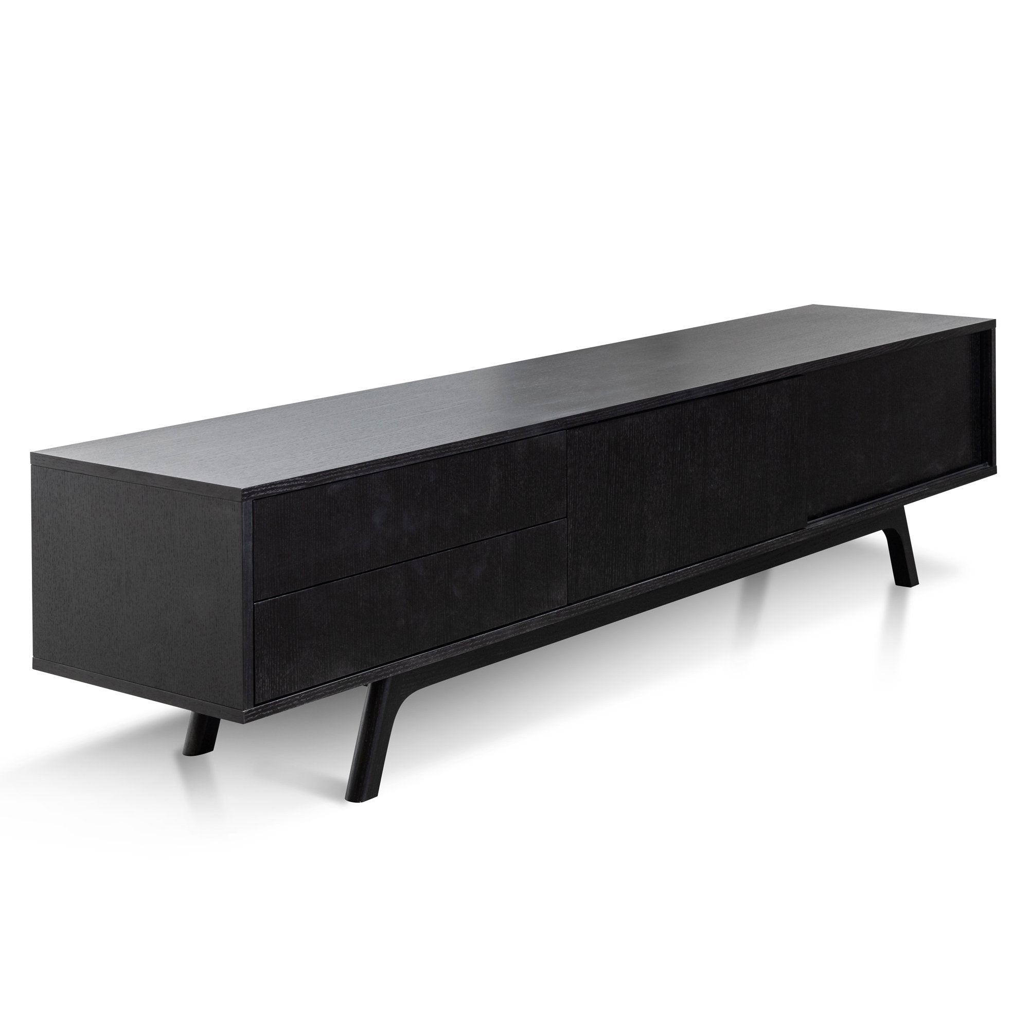Emma Wooden TV Stand - Full Black - TV Units