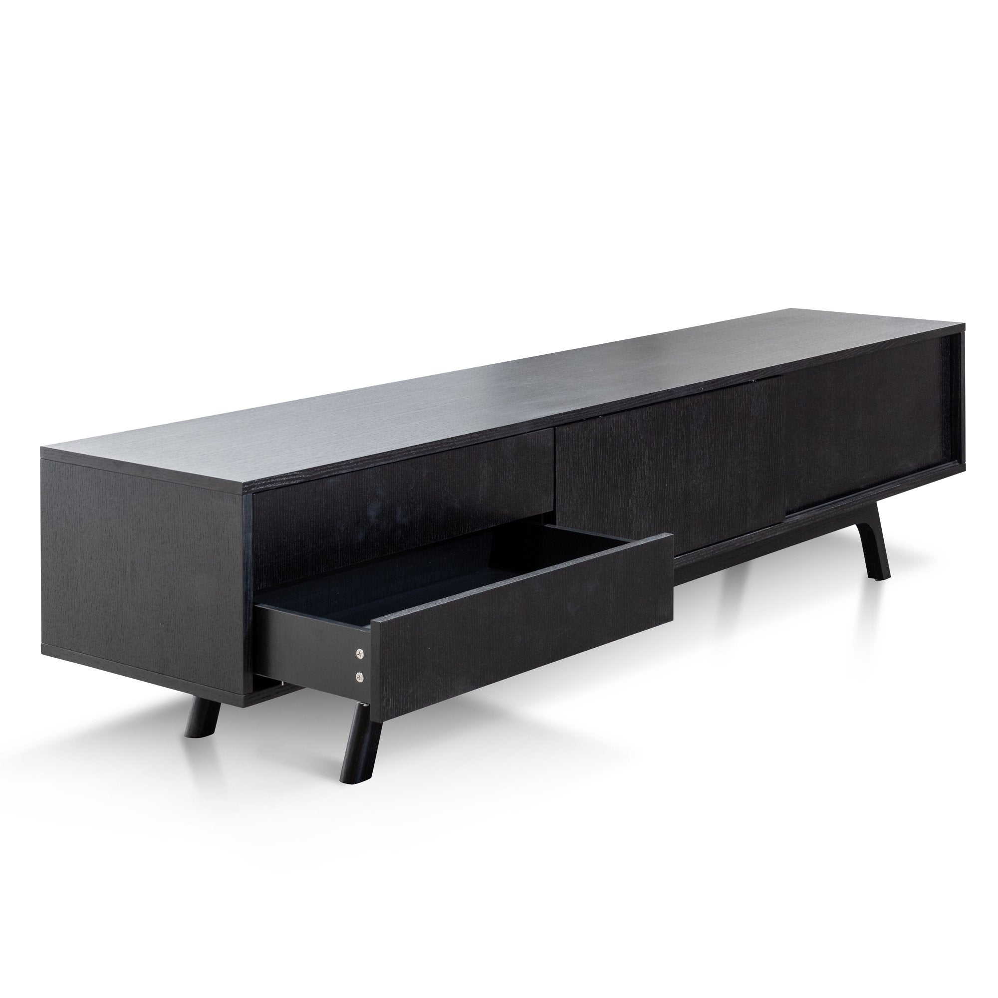 Emma Wooden TV Stand - Full Black - TV Units