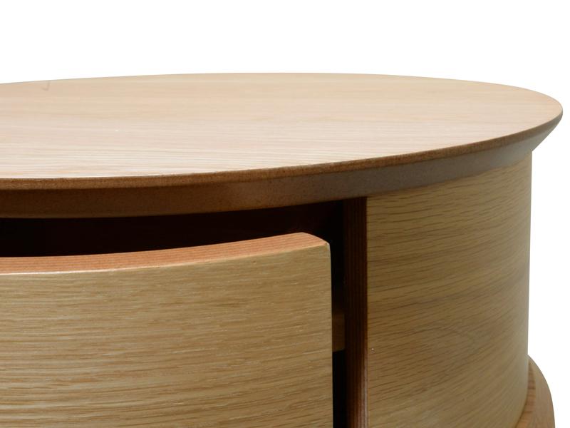 Evelyn Scandinavian Lamp Side Table - Natural - Bedside Tables