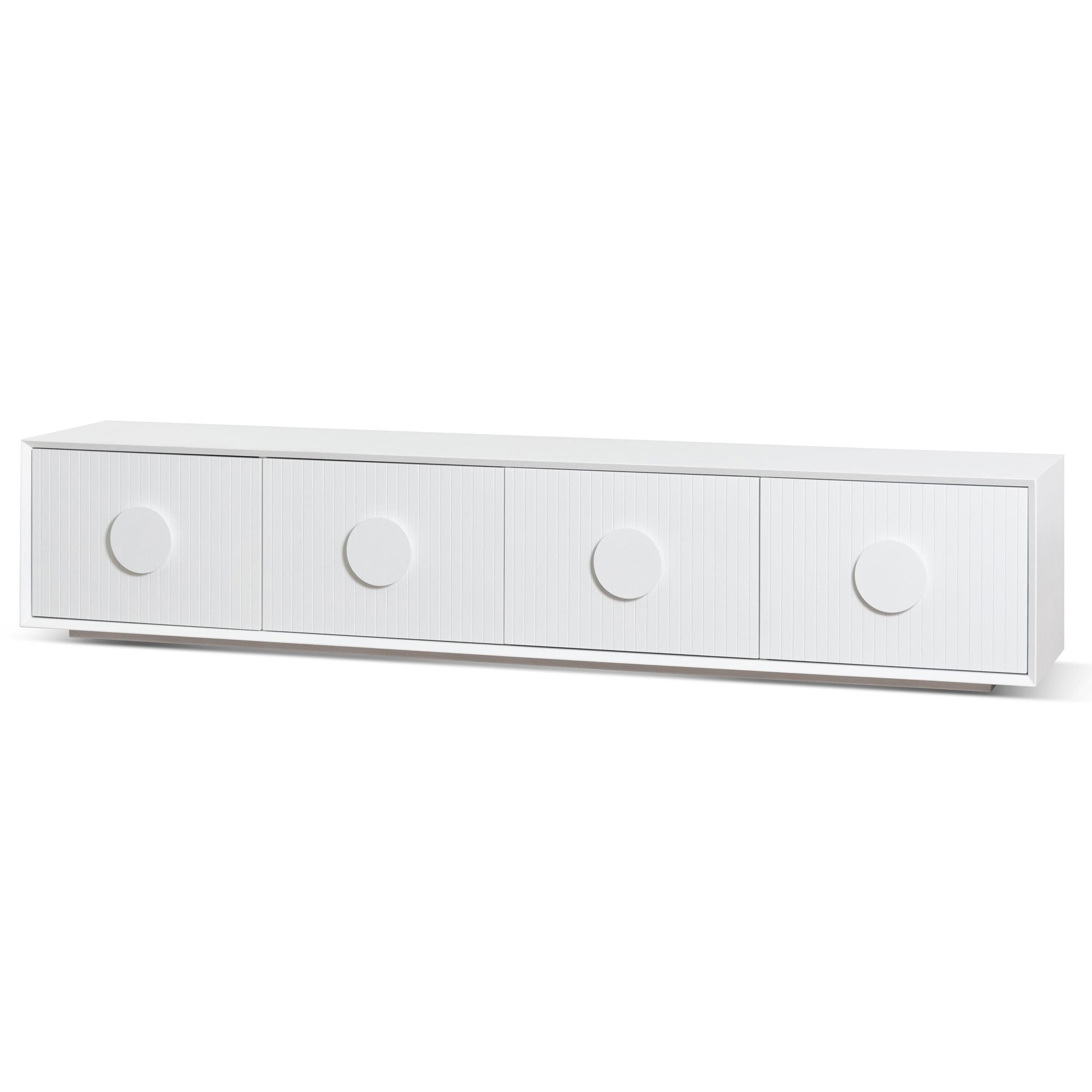 Finn Wooden Entertainment TV Stand - White - TV Units