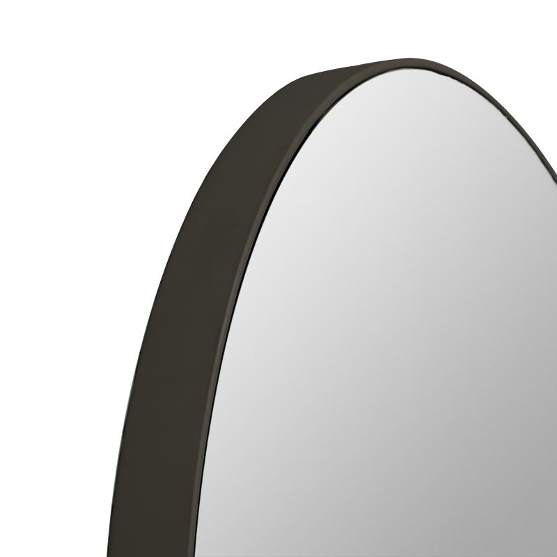 Flora 120cm Round Mirror - Black - Mirror