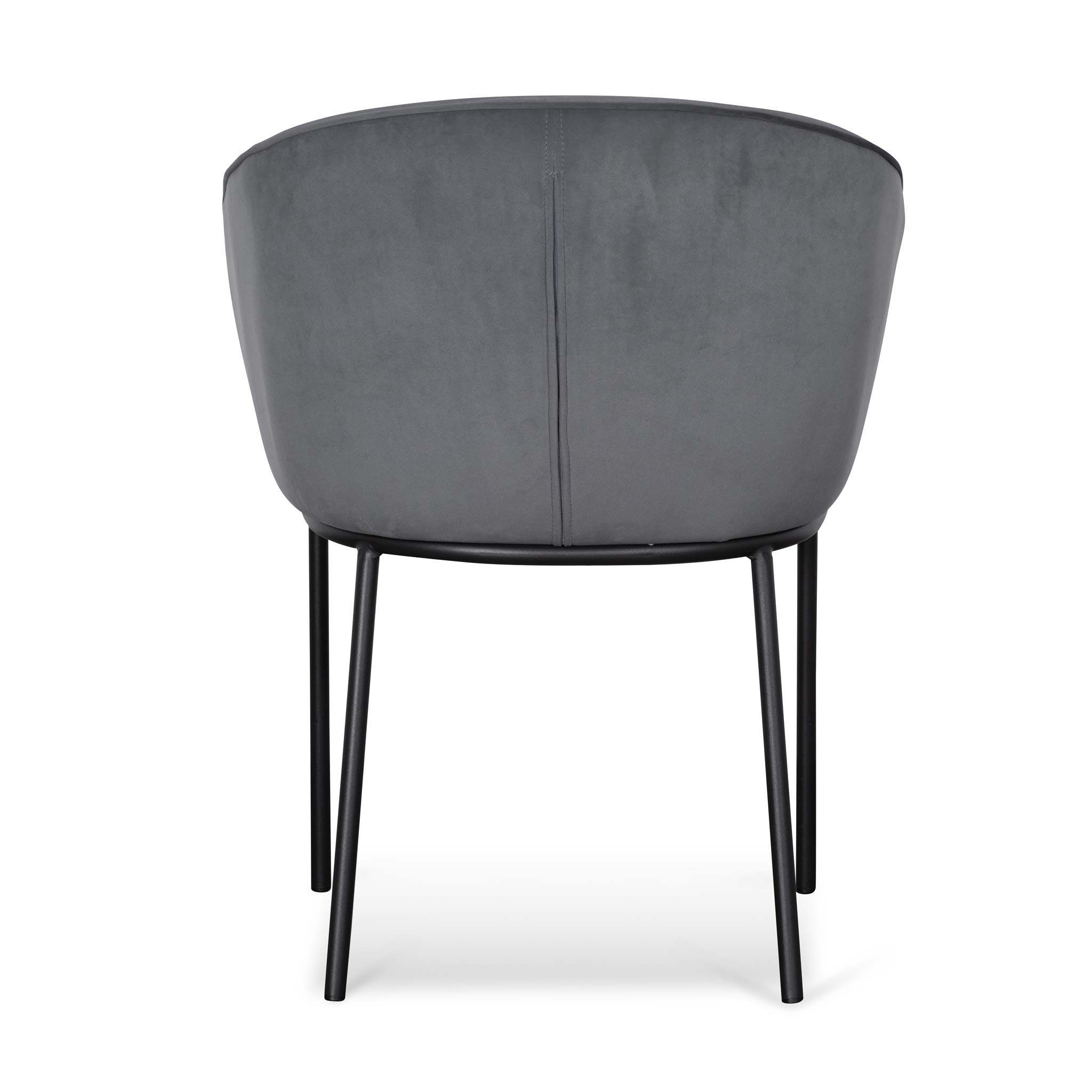 Florence Dining Chair - Grey Velvet - Dining Chairs