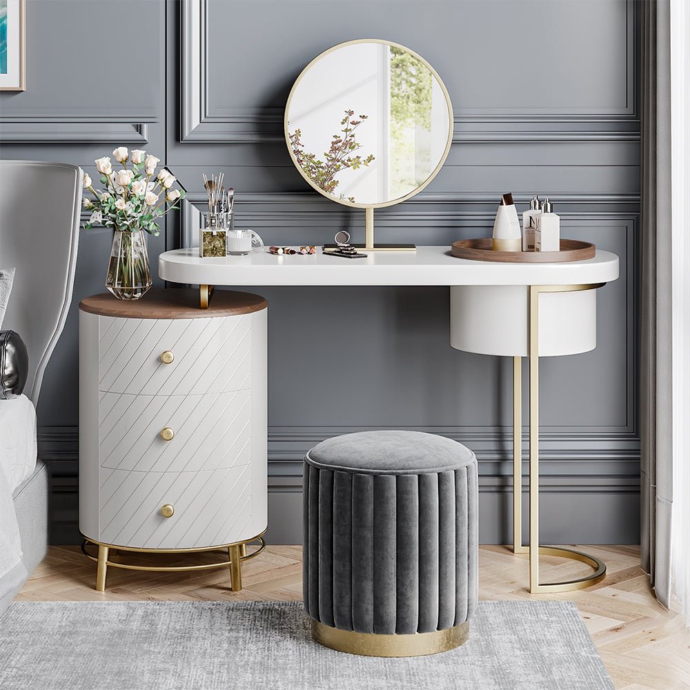 Florence Tray Top White Vanity - Make-Up Vanity