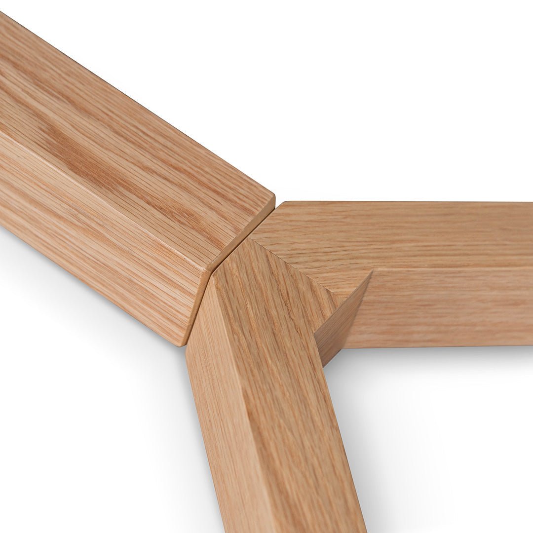 Gian 2.95m Wooden Dining Table - Natural - Dining Tables
