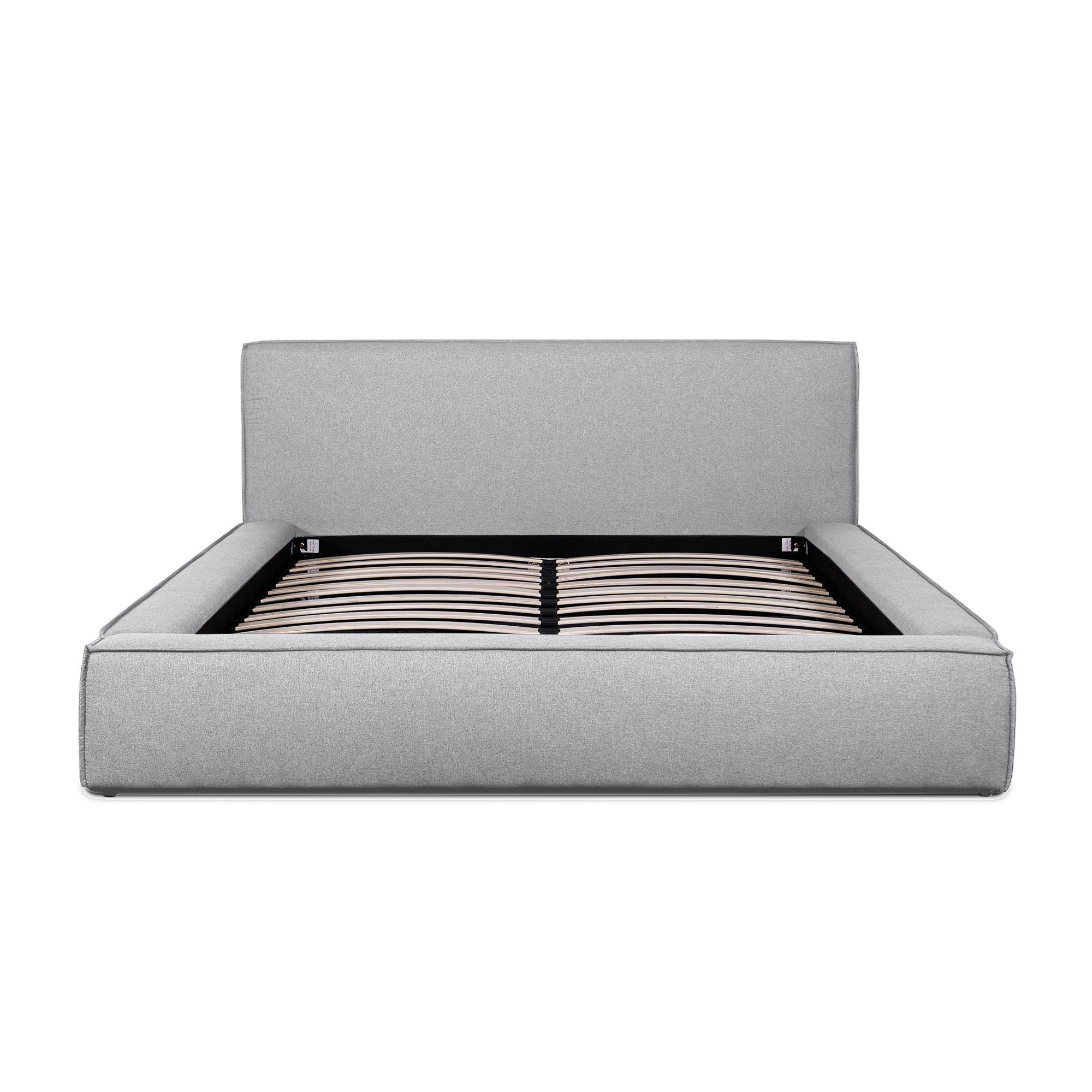 Grace Fabric King Bed Frame - Pearl Grey - Beds