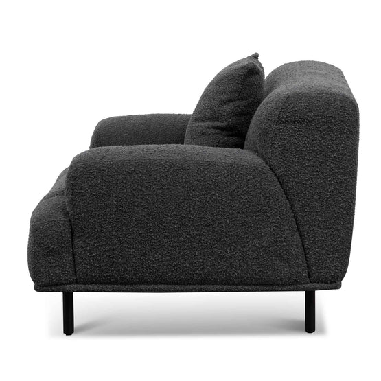 Harper Armchair - Charcoal Boucle - Armchairs