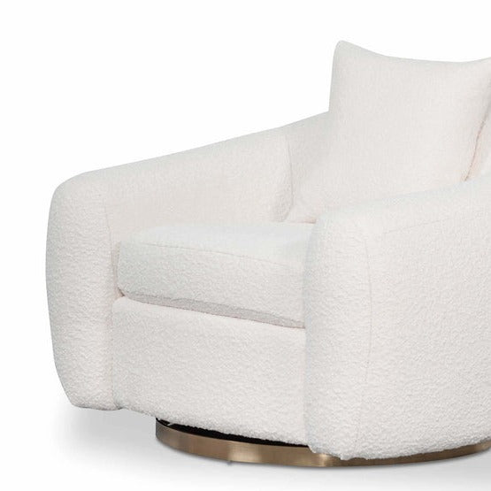 Harrison Armchair - Ivory White Boucle - Armchairs