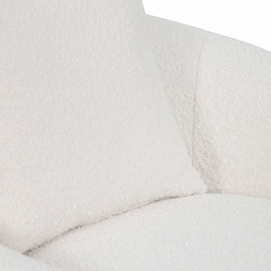 Harrison Armchair - Ivory White Boucle - Armchairs