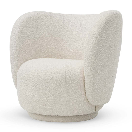 Harvey Armchair - Ivory White Boucle - Armchairs