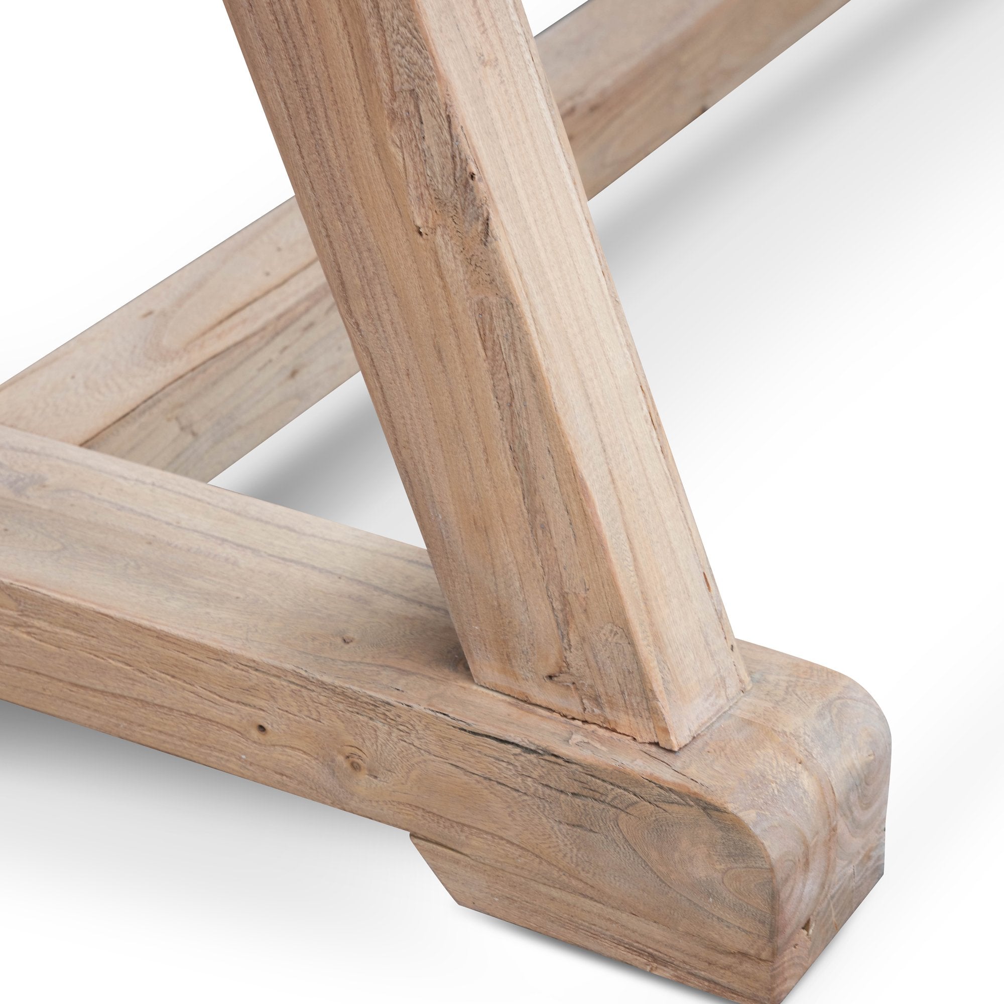 Hercules 8 Seater Reclaimed Elm Wood 2.4m Dining Table - Dining Tables