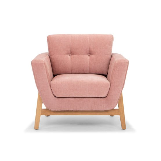 Hugo Armchair - Dusty Blush - Armchairs