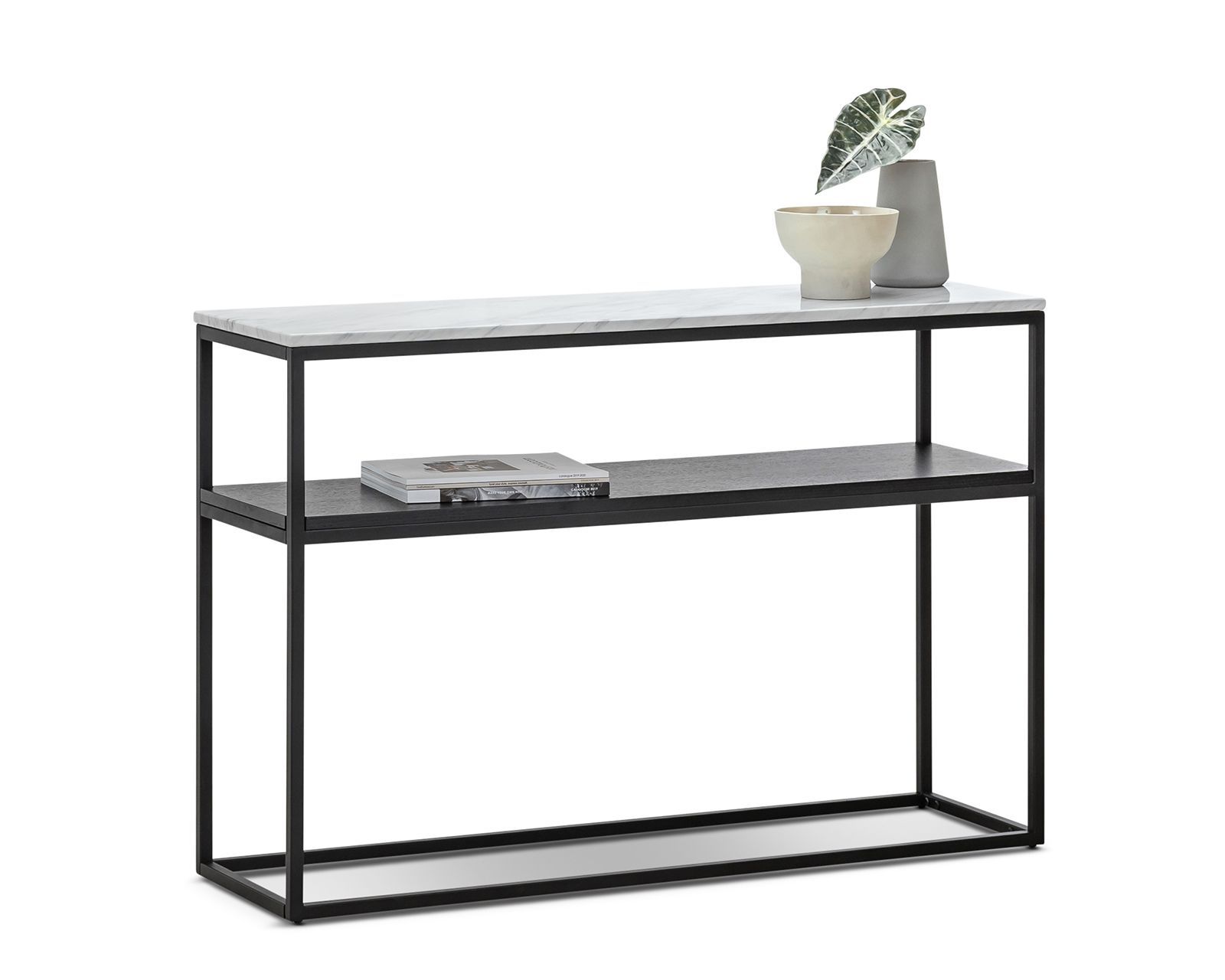 Isabella White Marble Console Table - 1.2m - Console