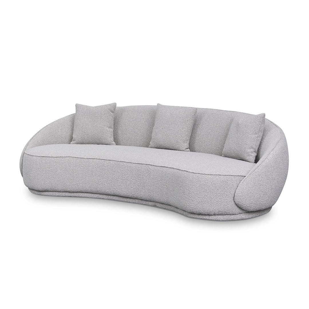 Jacob 4S Sofa - Ash Grey Boucle - Sofas