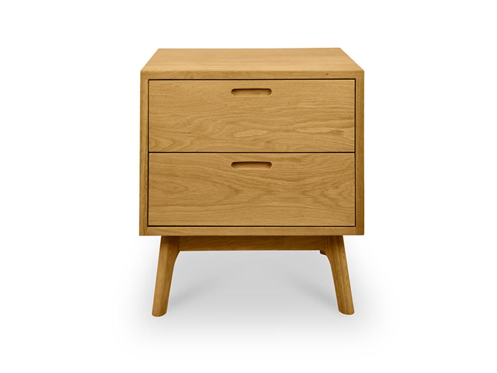Jasper Bedside Table - Natural Oak - Bedside Tables