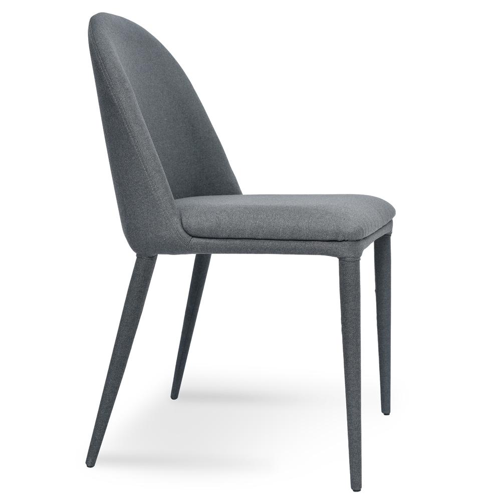 Jeffs Fabric Dining Chair - Gunmetal Grey - Dining Chairs
