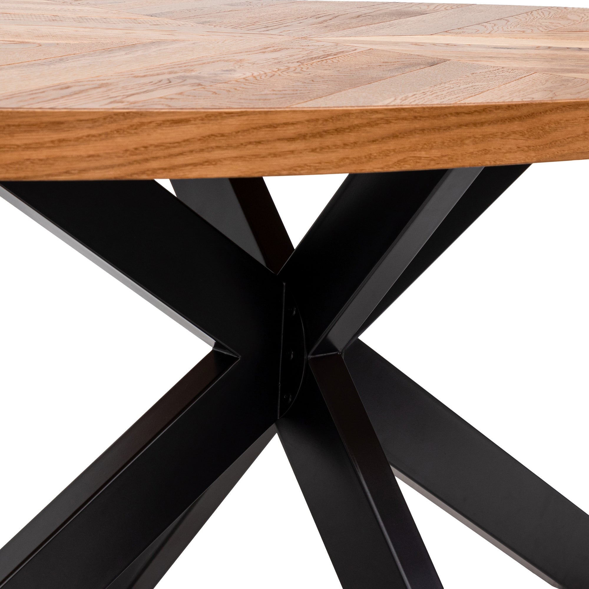 Jerryi 6 Seater Dining Table - European Knotty Oak - Dining Tables