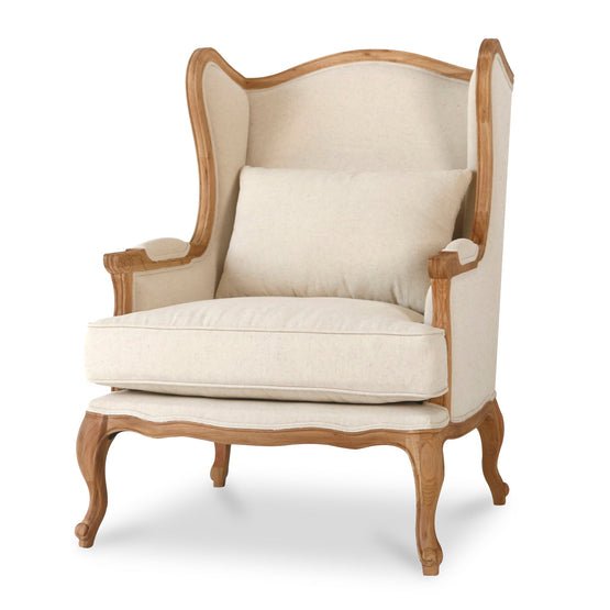 Julian Wingback Armchair - Light Beige - Armchairs