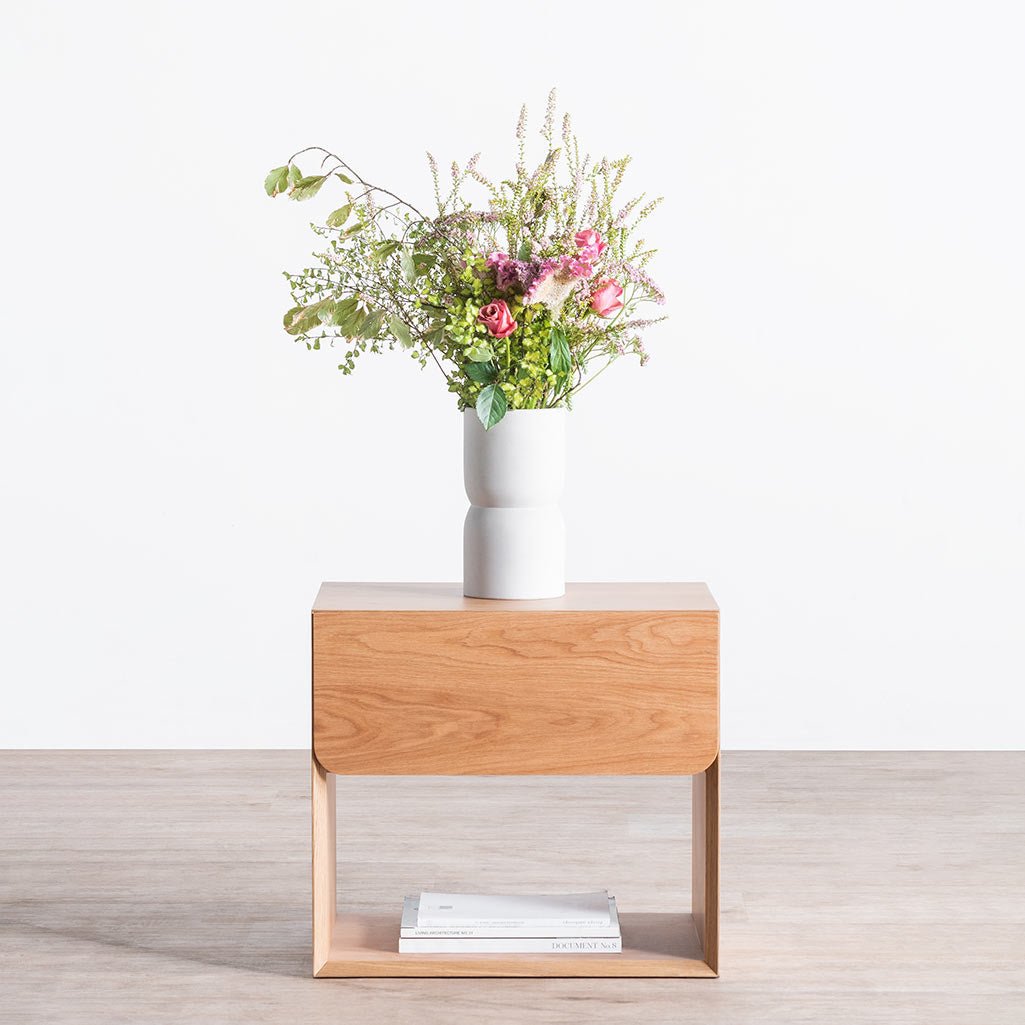 Kali Oak Bedside Table - Natural - Bedside Tables