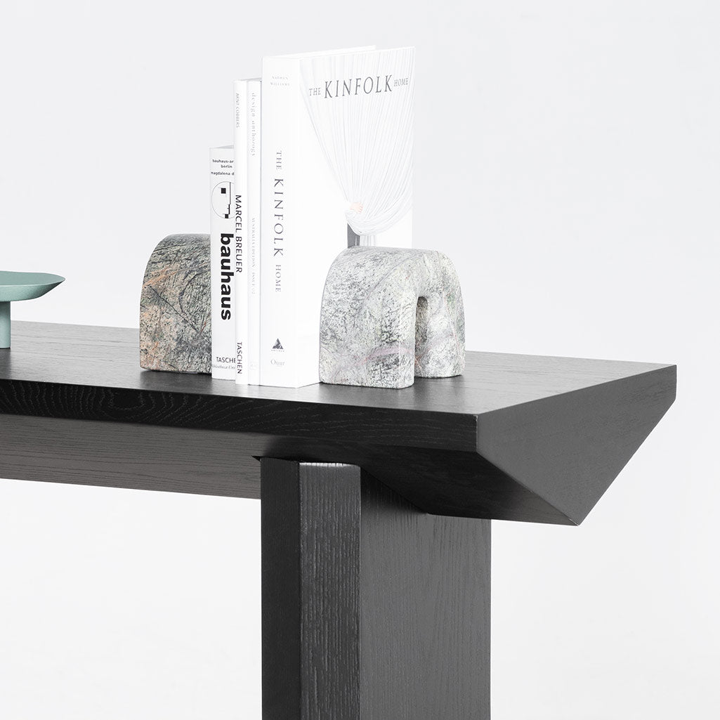 Karumi Oak Console Table - Black - Console