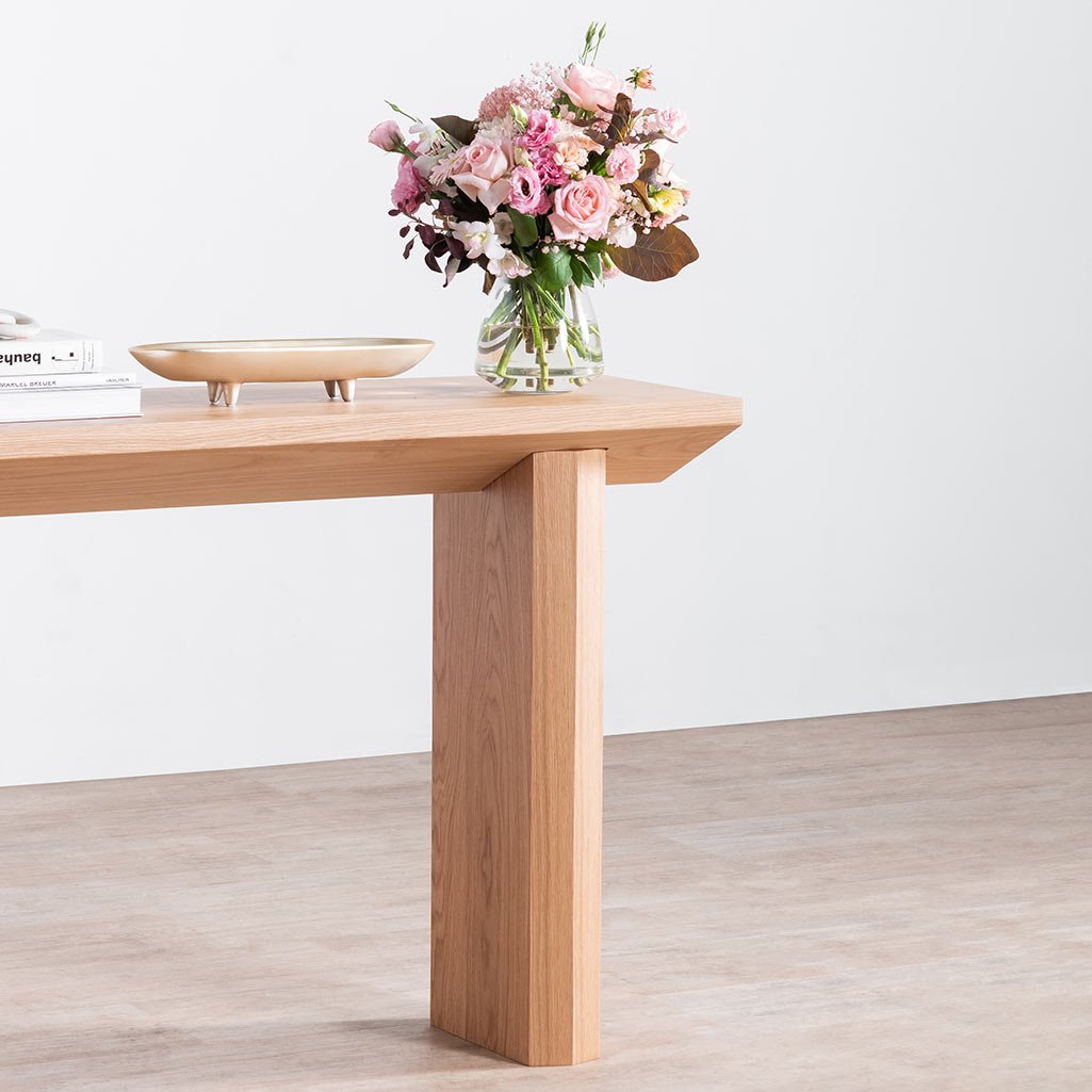 Karumi Oak Console Table - Natural - Console