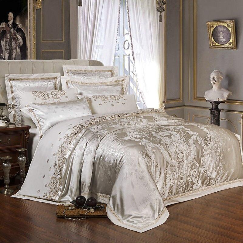Laroux Luxury Jacquard Duvet Cover Set - Duvet Covers