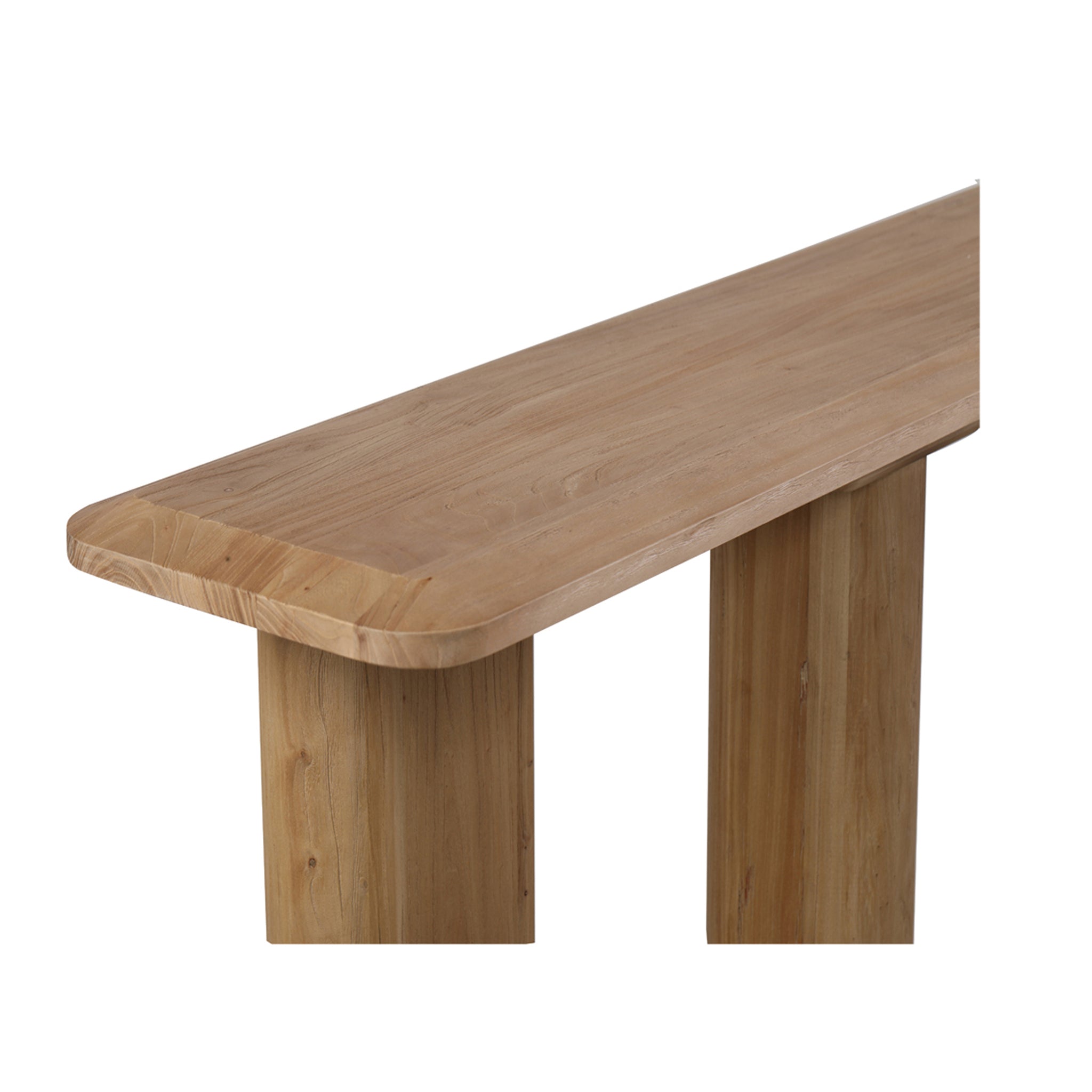 Layla 1.6m Wooden Console Table - Natural - Console