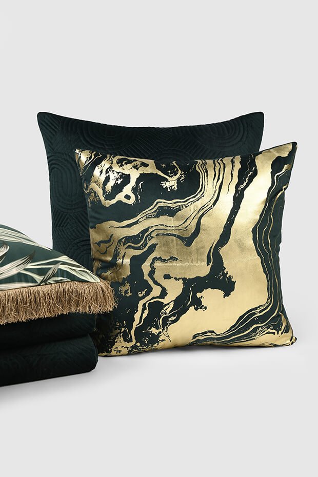 Lorenzo Pillow Cover , Emerald - Pillow Covers