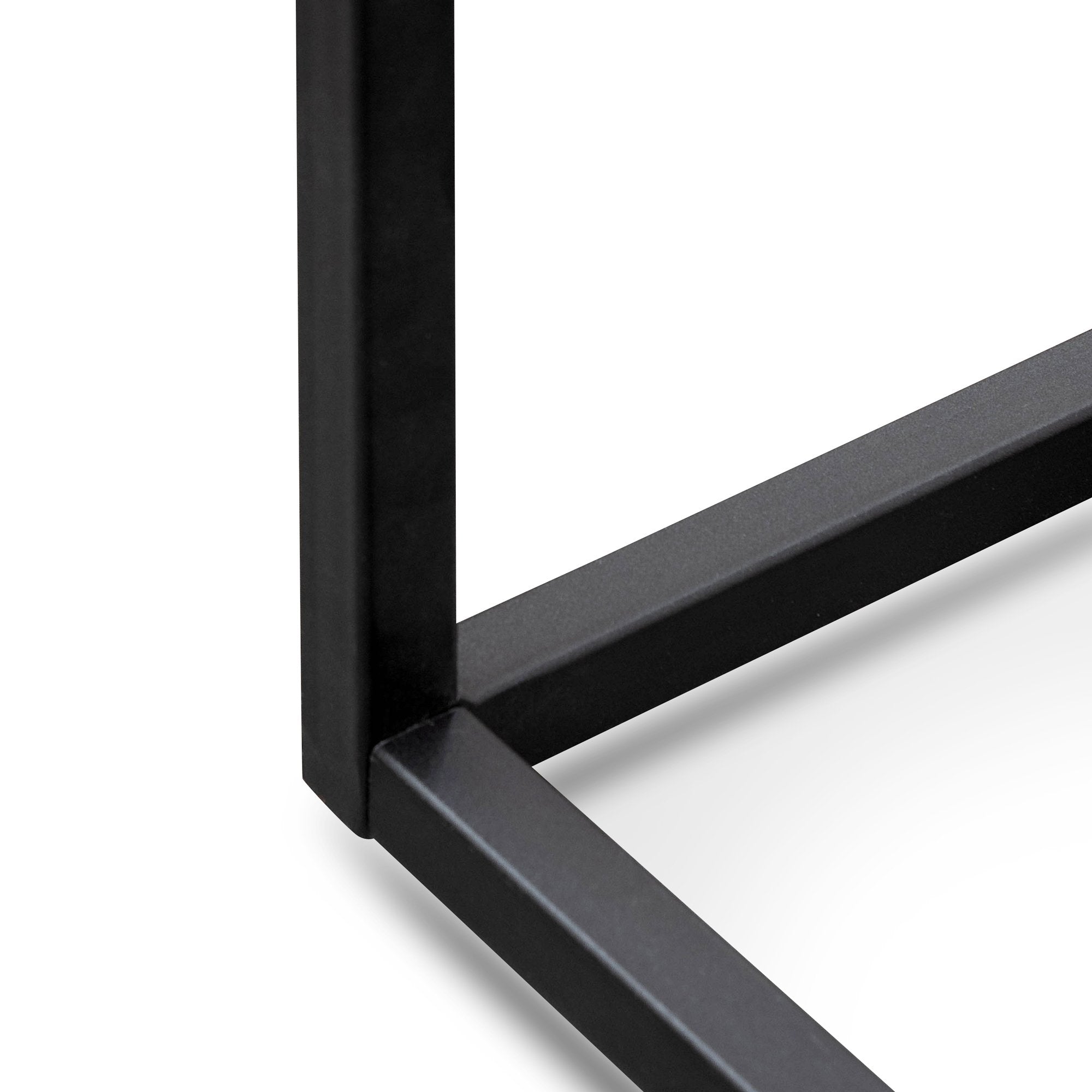 Luna 1.2m Natural Wood Console Table - Black - Console