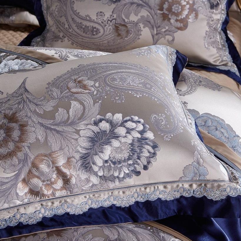 Majestic Blue Duvet Cover Set (1000 TC) - Duvet Covers