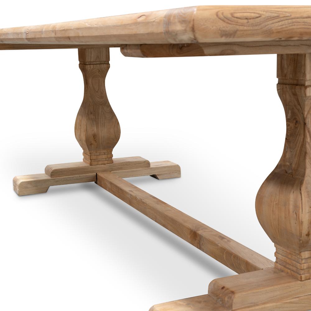 Mark Reclaimed Ash Wood Dining Table 1.98m - Rustic Natural - Dining Tables